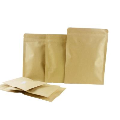 Cina Carta kraft termicamente sigillabile, rivestibile con foglio di alluminio, sacchetto a cerniera piatta per caffè, chicchi di tè, foglie di tè, snack, imballaggi alimentari in vendita