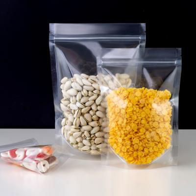 China Clear Stand Up Pouches with Strong Seal for Freshness of Food Storage Packaging for sale