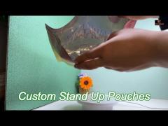 high barrier 1lb foil laminated stand up pouch with zipper for candy gum cookie food packaging