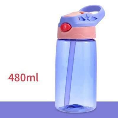 China 2021 Sustainable Custom BPA Free Custom Water Bottle Plastic Tritan Kids Water Bottle With Straw for sale