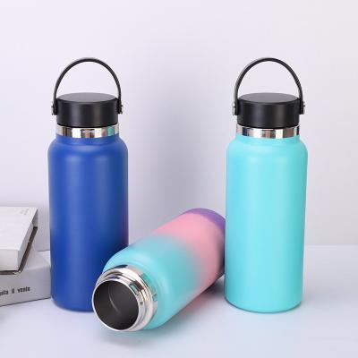 China Custom Steel PORTABLE Mouth Drinks 32oz Vacuum Insulated Sport Water Bottle Logo Double Wall Stainless for sale