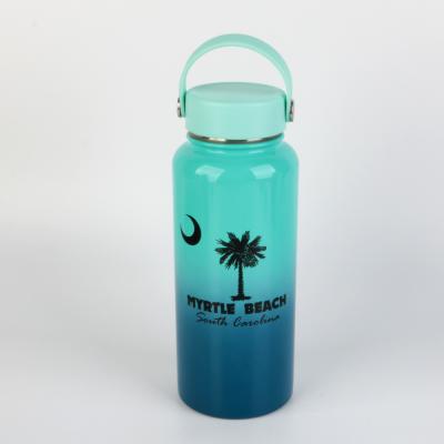 China Custom Insulated 32oz Stainless Steel Gallon Sports Water Bottle Double Wall Logo for sale