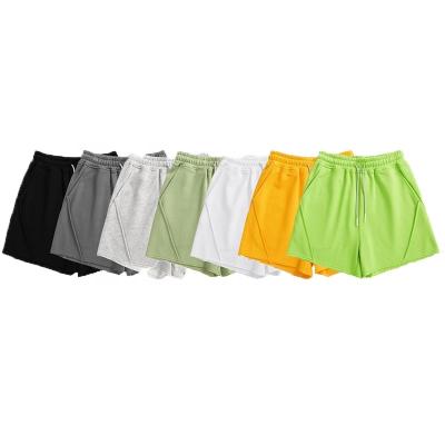 China Anti-wrinkle 2022 spring/French terry women's summer sweat shorts new women's shorts simple solid neon summer color for sale