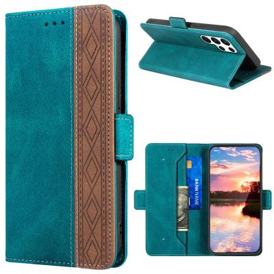 China High Quality Shockproof PU Business Phone Back Cover Leather Case For Samsung S21 S22 Ultra Plus for sale