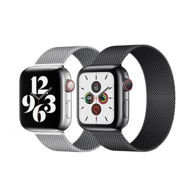 China Magnetic Metal Stainless Steel Watch Band Strap For Apple iWatch Series 7 Se 6 5 4 3 Metal Milanese Watch Band for sale