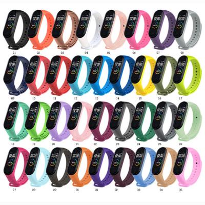 China TPE+TPU Watch Band Strap For Xiaomi 6 5 4 3 Sports Silicone Smart Watch Strap MI Rubber Band 6 Strap 5 3 4 for sale