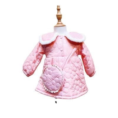 China Anti-wrinkle Children's Clothing Winter Coat Kids Fashion To Little Girls Kids Pink Princess Jacket Bubble Stripper Jacket Free Satchel for sale