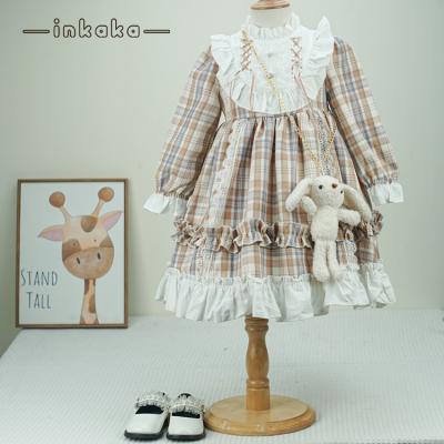 China Free Sample Breathable Wholesale New Arrived Lolita Dress Girl Dress Style For Kids Cute Kids Dress For Girls With Bowknot for sale