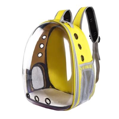 China Viable Factory Customized PVC Breathable Pet Carrier Collapsible Clear Cat Backpack Bag for sale