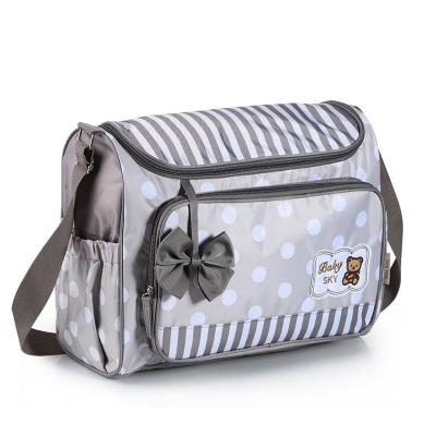 China Custom Diaper Bag Cute Animal Print Baby Diaper Bag Anti-theft Tote Bag Portable Mom Crossbody Diaper Bag for sale