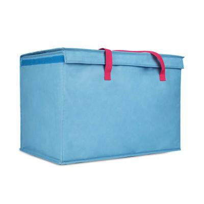 China Large Capacity Bag Food Delivery Cooler Bag Waterproof Thermal Nonwoven Delivery Bag for sale