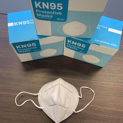 China Half Folding KN95 Nonwoven Nonwoven Face Mask Disposable For Self Use for sale