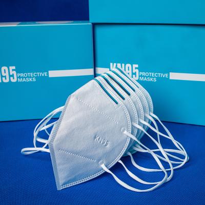 China Non Woven Disposable KN95 Face Mask / Adult KN95 Individual Pack Ear-Loop Face Mask for sale