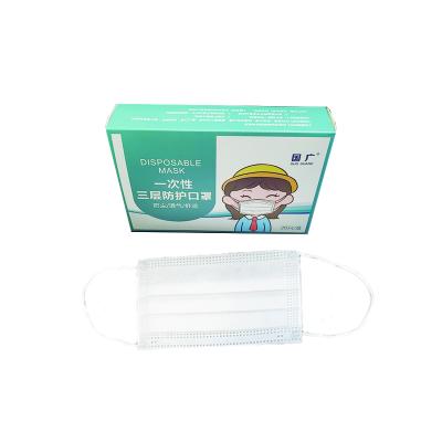 China Comfortable fit PPE for child disposable mask cubrebocas 3ply mascarillas for sale