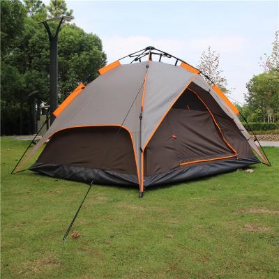 China Extended Type Wholesale Custom Automatic Double Layers Waterproof Outdoor Camping Tent For 3 - 4 Persons for sale