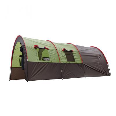 China High Quality Waterproof Family Tunnel 5+ Person Outdoor Camping Tent Straight Tying Type for sale