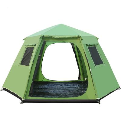 China YL Large Outdoor Camping 4-6 Person Outdoor Camping Tent With Aluminum Frame Waterproof 4 Season Oxford Tent for sale