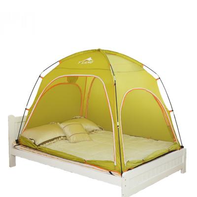 China Diagonal tying type 1-3 person bed anti-mosquito heat foldable indoor tent light weight indoor tent conservation factory made for sale