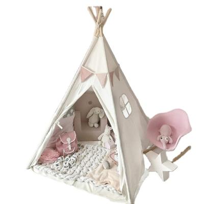 China Indian Children's Four-Corner Tents Kids Play Tent Indoor Toy House Teepee Tent 120*120*150cm for sale