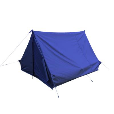 China Diagonal Bracing Type Dark Blue Outdoor Waterproof Camping Tent 2 Person Army Tent Home Tent for sale