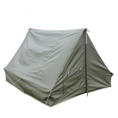 China Diagonal Bracing Type 2021 Outdoor Waterproof Camping Tent 2 Person Army Tent Home Tent for sale