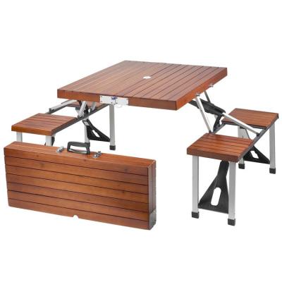 China Lightweight Folding Picnic Table Camping Tables For Sale 4 Seat Folding Picnic Table for sale