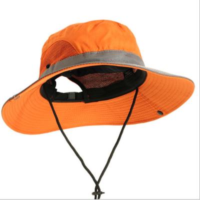 China Polyester outdoor ventilation and heat dissipation fisherman hat with string unsexul sunshade increasing hat for sale