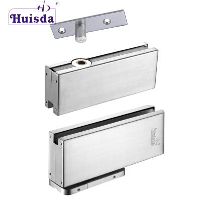 China Modern Hydraulic Spring Hinge Frameless Glass Floor Door Closer Concealed Door Hinge SS304 Hydraulic Correction For 80KG for sale