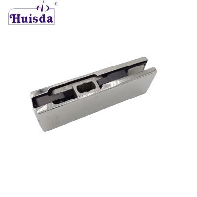 China Modern High Quality 304 Stainless Steel Door Bottom Fix Fixture Glass Fittings For 10-12mm Frameless Glass for sale