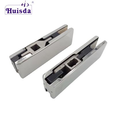 China Modern SS304 Stainless Steel Patch Fittings For Frameless Glass Door Bottom Patch For Floor Spring for sale