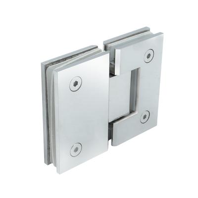 China 180 Degree Hinge Glass Glass Hinge Modern 304 Stainless Steel Shower Glass Hinge For Shower Cabinet Bathroom Door for sale