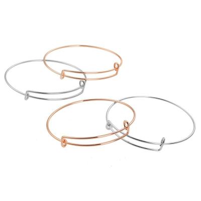 China Popular CLASSIC Explosive Alex Steel Wire Bangle Retractable Diy Adjustable Female for sale