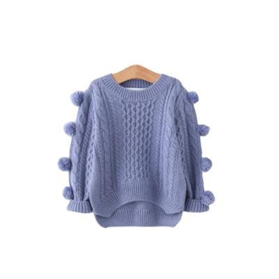 China Oversized Children's Sweater Anti-pilling Cotton Knit Children's Girl's Sweater for sale