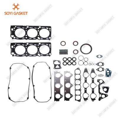 China Guangzhou SOYI Metal For MITSUBISHI 6G72 V43 OEM MD973444 Full Gasket Assembly Engine Cylinder Head Gasket Repair Kit Factory for sale