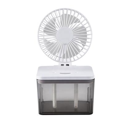 China Night Light+UV Lamp+Adjusted Fan+ Dual Output Air Cooling Fan Humidifiers Ultrasonic Air Conditioner Cooler Humidifier Fan Treatment Humidifier for sale