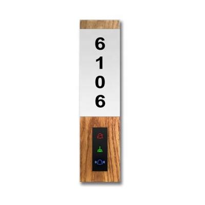 China Room Status Indication Hotel Room Doorbell Panel DND Acrylic Large Touch Plate for sale