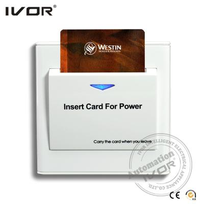 China Insert Card To Room Power Hotel Card Key Energy Saver Switch Energy Saving Key Card Active Switch For Hotel for sale