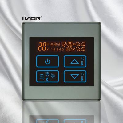 China Good Quality IVOR Touch Screen Water Floor Heating Thermostat King Kong Gary Synthetic Glass View SK-HV2300B-L (SK-HV2300B-L)/PC for sale