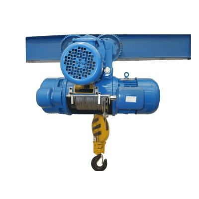 China Hotels Electric Ton 1 2 Ton Wire Rope Hoist 10 Ton Price for sale