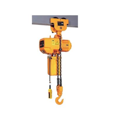 China Hotels Electric 1ton 2ton 3ton 5 Ton Chain Hoist With Trolley for sale