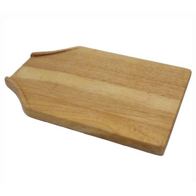 China New Customized Natural Creative Viable Safety Rubber Wooden Cutting Board With Juice Groove for sale