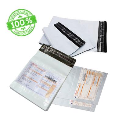 China custom plastic poly mailer courier mailing bag tearproof/strong adhesive/opaque/perfect printing/safety self-adhesive biodegradable shipping envelopes with pocket for sale