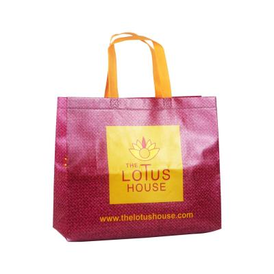 China Guangzhou Eco Suppliers Cheap Custom Pictures Printed Reusable Eco PP Laminated Nonwoven Shopping Bag for sale