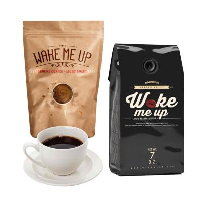 China Customized Printed Eco Friendly Food Packaging Valve Zipper Moisture Proof Pink Foil Laminated Coffee Bags for sale