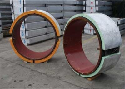 China Round ASTM Sacrificial Aluminum Anode For Subsea Pipelines , Aluminum Bracelet Anodes for sale