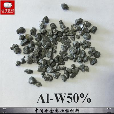 China AlW50% Poeder van de Legeringskorrels van het Aluminiumwolfram verbetert het Hoofd om metaallegeringen toe te voegen, de prestaties van de aluminiumlegering Te koop