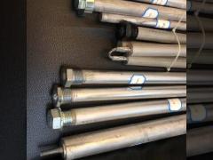 Zinc Aluminum AZ63 AZ31 Magnesium Anode Rods 9mm-26mm Diameter Malleable Corrosion Resistant