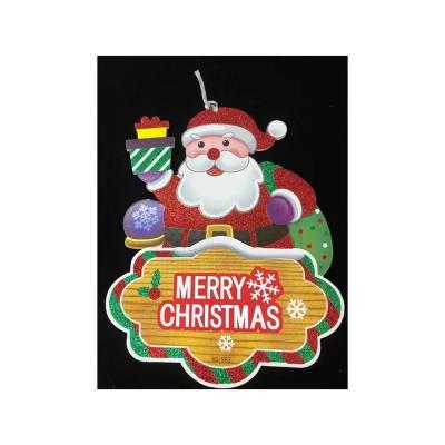 China New Fashion Merry Christmas Trendy Christmas KT Board Decorative Pendant With Strings For Home Party for sale