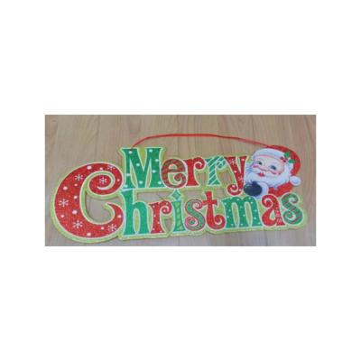 China 2023 New Style Fashionable KT Christmas Home Party Decorative Board Pendant With Strings for sale