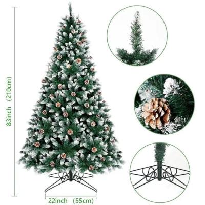 China New Fashionable And Original High Quality In Stock Nordic White Pine Sticky Christmas Tree For Christmas Decor for sale